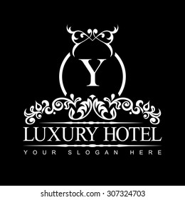 Luxury Logo template in vector for Restaurant, Royalty, Boutique, Cafe, Hotel, Heraldic, Jewelry, Fashion and other vector illustration