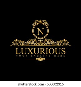 Luxury Logo template in vector for Restaurant, Royalty, Boutique, Cafe, Hotel, Heraldic, Jewelry, Fashion and other businesses.