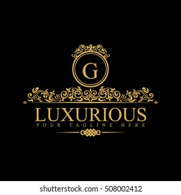 Luxury Logo template in vector for Restaurant, Royalty, Boutique, Cafe, Hotel, Heraldic, Jewelry, Fashion and other businesses.