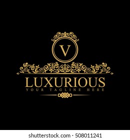 Luxury Logo template in vector for Restaurant, Royalty, Boutique, Cafe, Hotel, Heraldic, Jewelry, Fashion and other businesses.