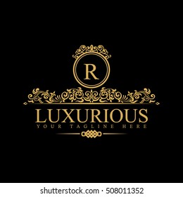 Luxury Logo template in vector for Restaurant, Royalty, Boutique, Cafe, Hotel, Heraldic, Jewelry, Fashion and other businesses.