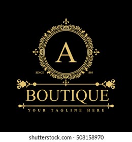 Luxury Logo template in vector for Restaurant, Royalty, Boutique, Cafe, Hotel, Heraldic, Jewelry, Fashion and other businesses.