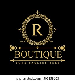 Luxury Logo template in vector for Restaurant, Royalty, Boutique, Cafe, Hotel, Heraldic, Jewelry, Fashion and other businesses.