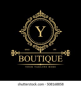 Luxury Logo template in vector for Restaurant, Royalty, Boutique, Cafe, Hotel, Heraldic, Jewelry, Fashion and other businesses.
