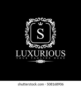 Luxury Logo template in vector for Restaurant, Royalty, Boutique, Cafe, Hotel, Heraldic, Jewelry, Fashion and other businesses.
