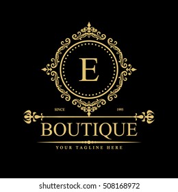 Luxury Logo template in vector for Restaurant, Royalty, Boutique, Cafe, Hotel, Heraldic, Jewelry, Fashion and other businesses.