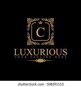 Luxury Logo template in vector for Restaurant, Royalty, Boutique, Cafe, Hotel, Heraldic, Jewelry, Fashion and other vector illustration