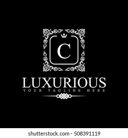 Luxury Logo template in vector for Restaurant, Royalty, Boutique, Cafe, Hotel, Heraldic, Jewelry, Fashion and other vector illustration