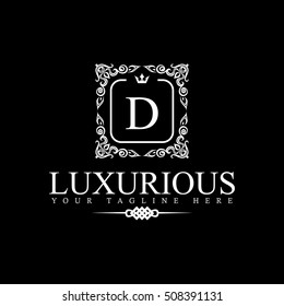 Luxury Logo template in vector for Restaurant, Royalty, Boutique, Cafe, Hotel, Heraldic, Jewelry, Fashion and other vector illustration