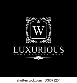 Luxury Logo template in vector for Restaurant, Royalty, Boutique, Cafe, Hotel, Heraldic, Jewelry, Fashion and other vector illustration