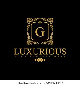 Luxury Logo template in vector for Restaurant, Royalty, Boutique, Cafe, Hotel, Heraldic, Jewelry, Fashion and other vector illustration