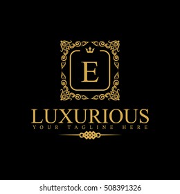 Luxury Logo template in vector for Restaurant, Royalty, Boutique, Cafe, Hotel, Heraldic, Jewelry, Fashion and other vector illustration