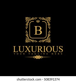 Luxury Logo template in vector for Restaurant, Royalty, Boutique, Cafe, Hotel, Heraldic, Jewelry, Fashion and other vector illustration