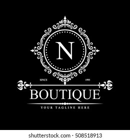 Luxury Logo template in vector for Restaurant, Royalty, Boutique, Cafe, Hotel, Heraldic, Jewelry, Fashion and other vector illustration