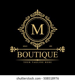 Luxury Logo template in vector for Restaurant, Royalty, Boutique, Cafe, Hotel, Heraldic, Jewelry, Fashion and other vector illustration