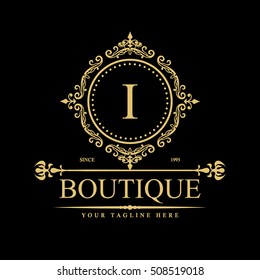 Luxury Logo template in vector for Restaurant, Royalty, Boutique, Cafe, Hotel, Heraldic, Jewelry, Fashion and other vector illustration