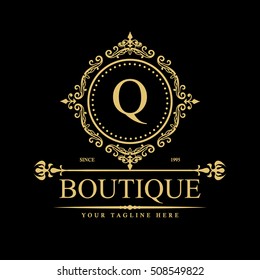 Luxury Logo template in vector for Restaurant, Royalty, Boutique, Cafe, Hotel, Heraldic, Jewelry, Fashion and other vector illustration