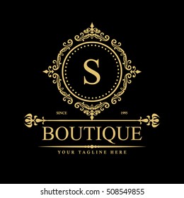 Luxury Logo template in vector for Restaurant, Royalty, Boutique, Cafe, Hotel, Heraldic, Jewelry, Fashion and other vector illustration