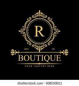 Luxury Logo template in vector for Restaurant, Royalty, Boutique, Cafe, Hotel, Heraldic, Jewelry, Fashion and other vector illustration