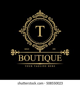 Luxury Logo template in vector for Restaurant, Royalty, Boutique, Cafe, Hotel, Heraldic, Jewelry, Fashion and other vector illustration
