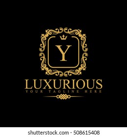 Luxury Logo template in vector for Restaurant, Royalty, Boutique, Cafe, Hotel, Heraldic, Jewelry, Fashion and other vector illustration