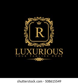 Luxury Logo template in vector for Restaurant, Royalty, Boutique, Cafe, Hotel, Heraldic, Jewelry, Fashion and other vector illustration
