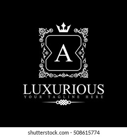 Luxury Logo template in vector for Restaurant, Royalty, Boutique, Cafe, Hotel, Heraldic, Jewelry, Fashion and other vector illustration