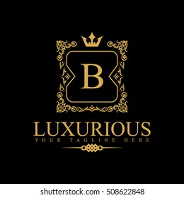 Luxury Logo template in vector for Restaurant, Royalty, Boutique, Cafe, Hotel, Heraldic, Jewelry, Fashion and other vector illustration