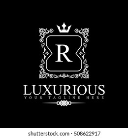 Luxury Logo template in vector for Restaurant, Royalty, Boutique, Cafe, Hotel, Heraldic, Jewelry, Fashion and other vector illustration