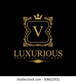 Luxury Logo template in vector for Restaurant, Royalty, Boutique, Cafe, Hotel, Heraldic, Jewelry, Fashion and other vector illustration