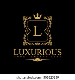 Luxury Logo template in vector for Restaurant, Royalty, Boutique, Cafe, Hotel, Heraldic, Jewelry, Fashion and other vector illustration