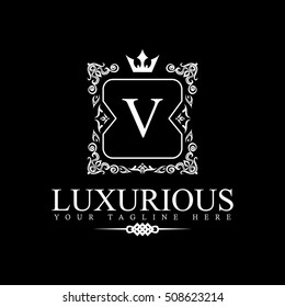 Luxury Logo template in vector for Restaurant, Royalty, Boutique, Cafe, Hotel, Heraldic, Jewelry, Fashion and other vector illustration