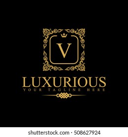 Luxury Logo template in vector for Restaurant, Royalty, Boutique, Cafe, Hotel, Heraldic, Jewelry, Fashion and other vector illustration