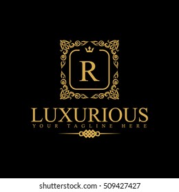 Luxury Logo template in vector for Restaurant, Royalty, Boutique, Cafe, Hotel, Heraldic, Jewelry, Fashion and other vector illustration