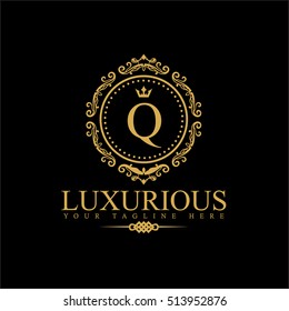 Luxury Logo template in vector for Restaurant, Royalty, Boutique, Cafe, Hotel, Heraldic, Jewelry, Fashion and other vector illustration