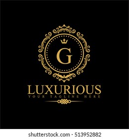Luxury Logo template in vector for Restaurant, Royalty, Boutique, Cafe, Hotel, Heraldic, Jewelry, Fashion and other vector illustration