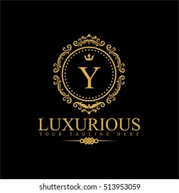 Luxury Logo template in vector for Restaurant, Royalty, Boutique, Cafe, Hotel, Heraldic, Jewelry, Fashion and other vector illustration