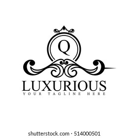 Luxury Logo template in vector for Restaurant, Royalty, Boutique, Cafe, Hotel, Heraldic, Jewelry, Fashion and other vector illustration