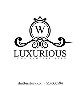 Luxury Logo template in vector for Restaurant, Royalty, Boutique, Cafe, Hotel, Heraldic, Jewelry, Fashion and other vector illustration