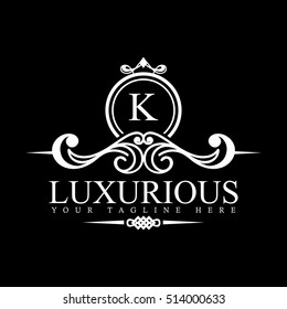 Luxury Logo template in vector for Restaurant, Royalty, Boutique, Cafe, Hotel, Heraldic, Jewelry, Fashion and other vector illustration