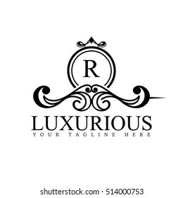 Luxury Logo template in vector for Restaurant, Royalty, Boutique, Cafe, Hotel, Heraldic, Jewelry, Fashion and other vector illustration
