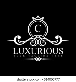 Luxury Logo template in vector for Restaurant, Royalty, Boutique, Cafe, Hotel, Heraldic, Jewelry, Fashion and other vector illustration