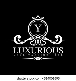 Luxury Logo template in vector for Restaurant, Royalty, Boutique, Cafe, Hotel, Heraldic, Jewelry, Fashion and other vector illustration