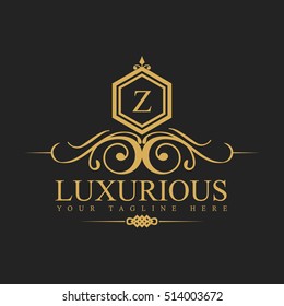 Luxury Logo template in vector for Restaurant, Royalty, Boutique, Cafe, Hotel, Heraldic, Jewelry, Fashion and other vector illustration