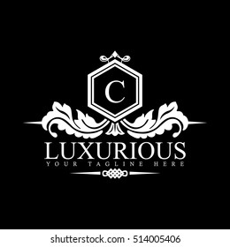Luxury Logo template in vector for Restaurant, Royalty, Boutique, Cafe, Hotel, Heraldic, Jewelry, Fashion and other vector illustration