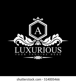 Luxury Logo template in vector for Restaurant, Royalty, Boutique, Cafe, Hotel, Heraldic, Jewelry, Fashion and other vector illustration