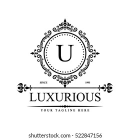 Luxury Logo template in vector for Restaurant, Royalty, Boutique, Cafe, Hotel, Heraldic, Jewelry, Fashion and other vector illustration