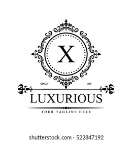 Luxury Logo template in vector for Restaurant, Royalty, Boutique, Cafe, Hotel, Heraldic, Jewelry, Fashion and other vector illustration