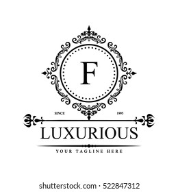 Luxury Logo template in vector for Restaurant, Royalty, Boutique, Cafe, Hotel, Heraldic, Jewelry, Fashion and other vector illustration