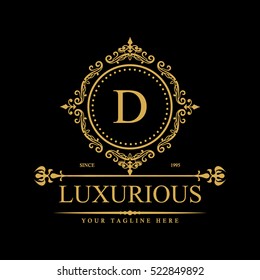 Luxury Logo template in vector for Restaurant, Royalty, Boutique, Cafe, Hotel, Heraldic, Jewelry, Fashion and other vector illustration